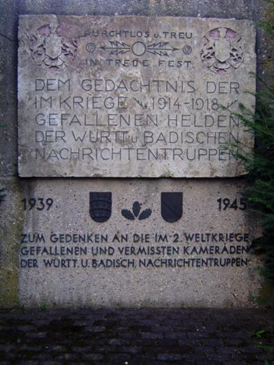 Monument Verbindingsdienst Baden-Wrttemberg #1