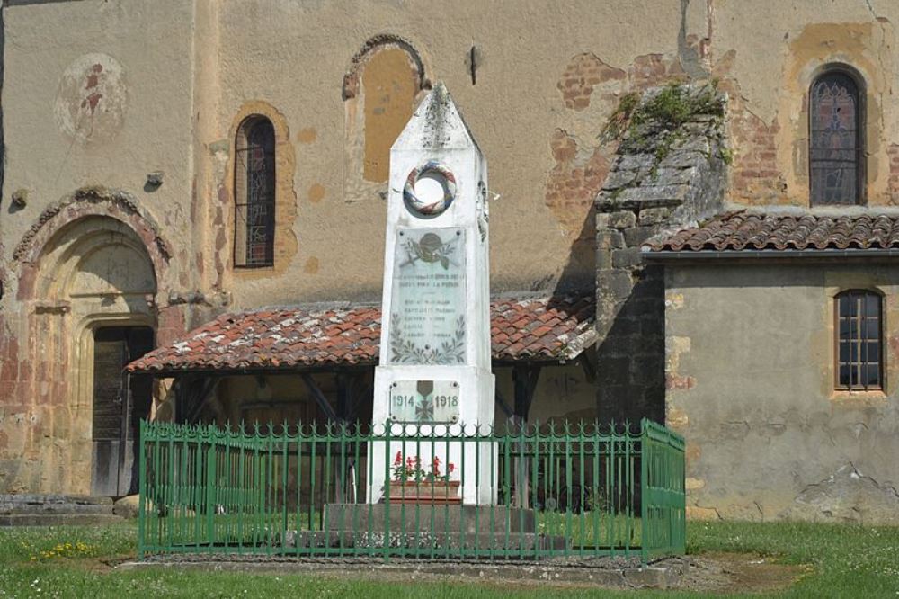 Monument Eerste Wereldoorlog Loussous-Débat