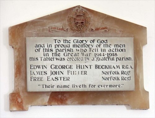 War Memorial All Saints Church Chedgrave #2