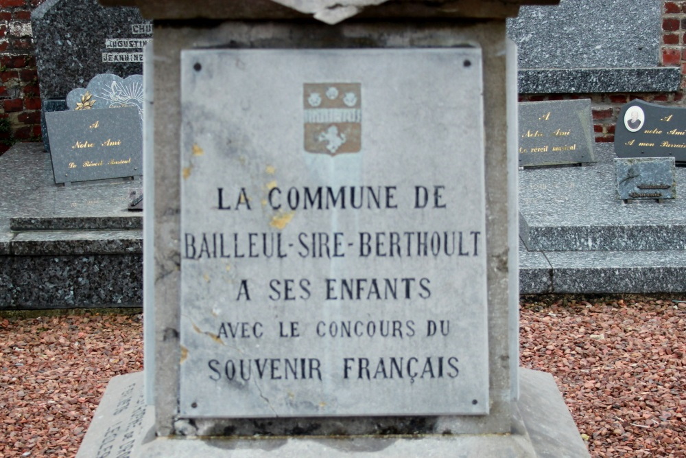 War Memorial Bailleul-Sir-Berthoult #2
