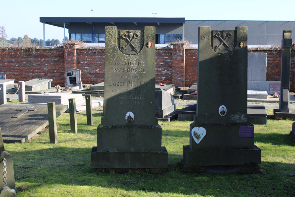 Belgische Oorlogsgraven Moerbeke-Waas #2