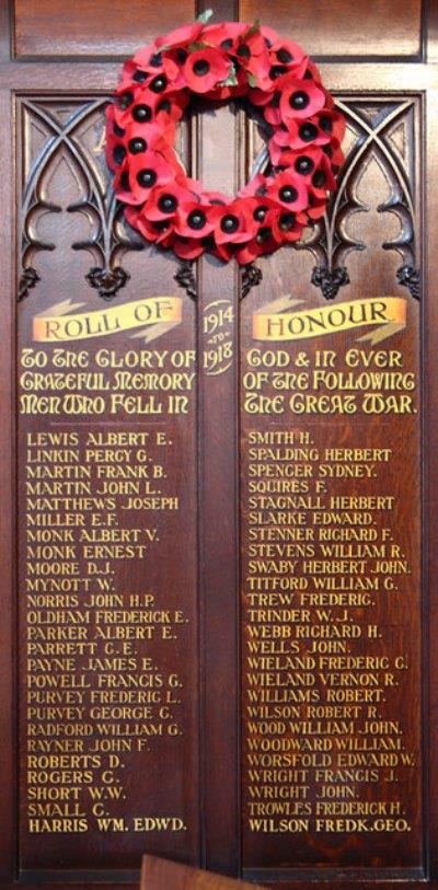 Oorlogsmonument St. John the Evangelist Church #2