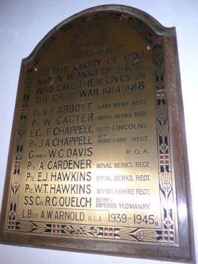 Oorlogsmonument All Saints Church #1