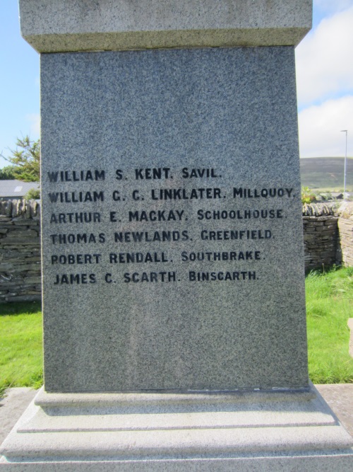 War Memorial Finstown #3