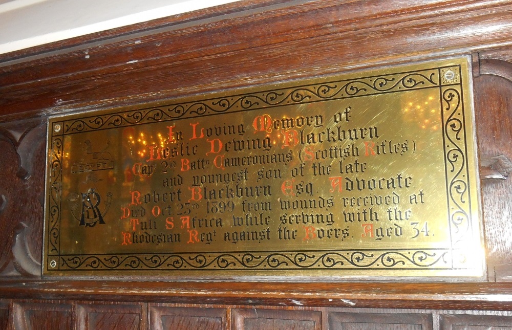 Memorials Church of St John the Evangelist Edinburgh #2