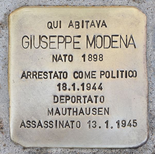 Stolperstein Rio Ter de la Maddalena 2115