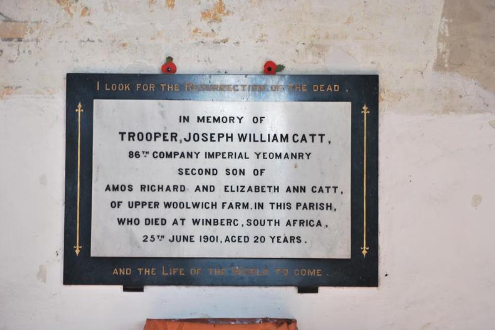 Gedenkteken Trooper Joseph William Catt