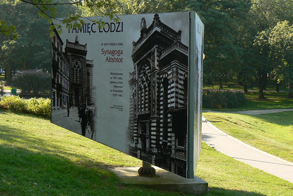 Monument Oude Synagoge Lodz #1