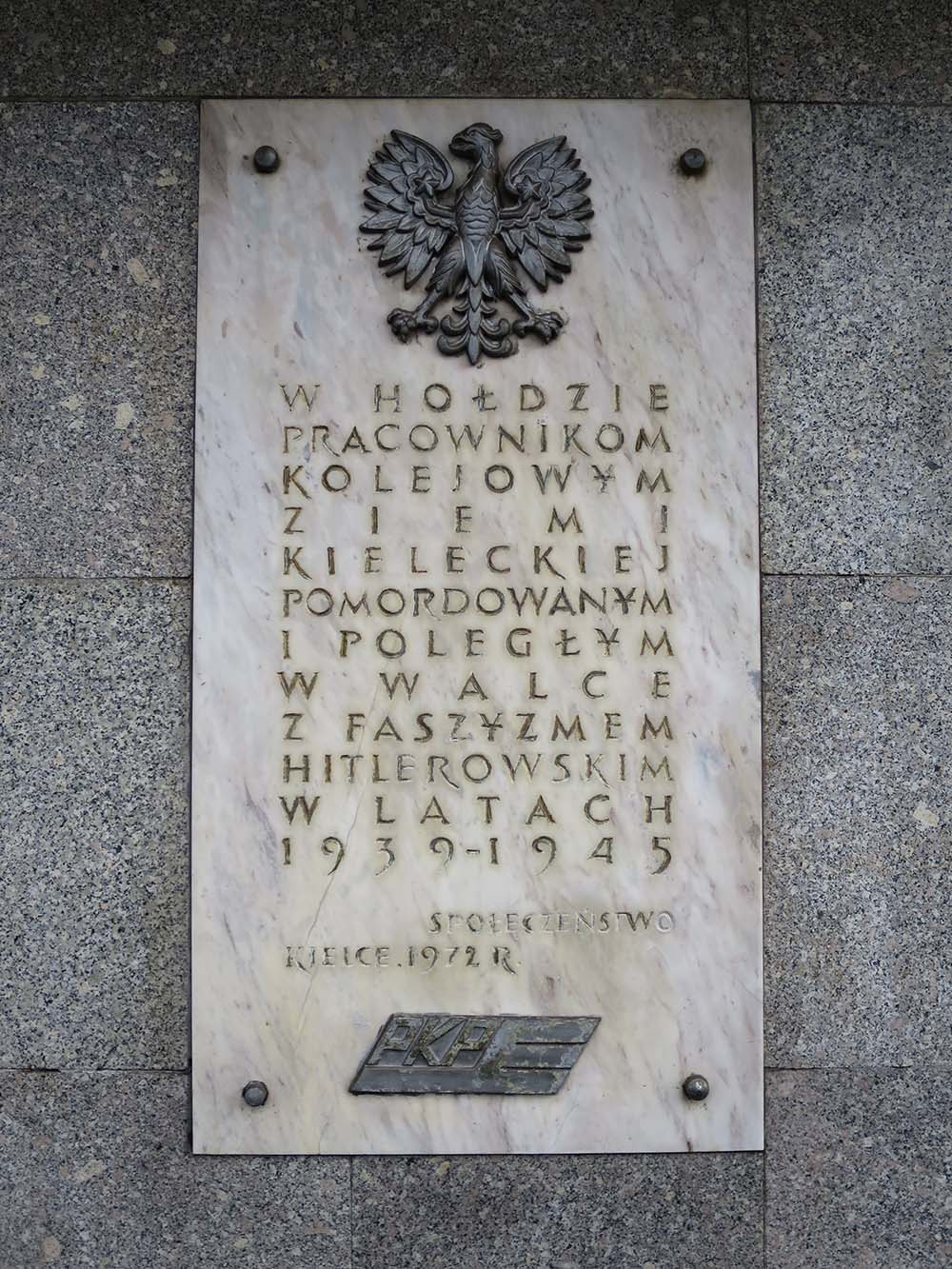 Memorial Railway Workers Kielce 1939-1945 #1