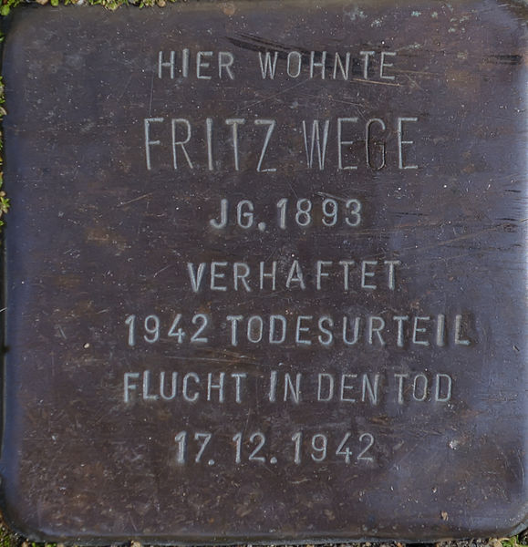Stolperstein Ahornstraße 4