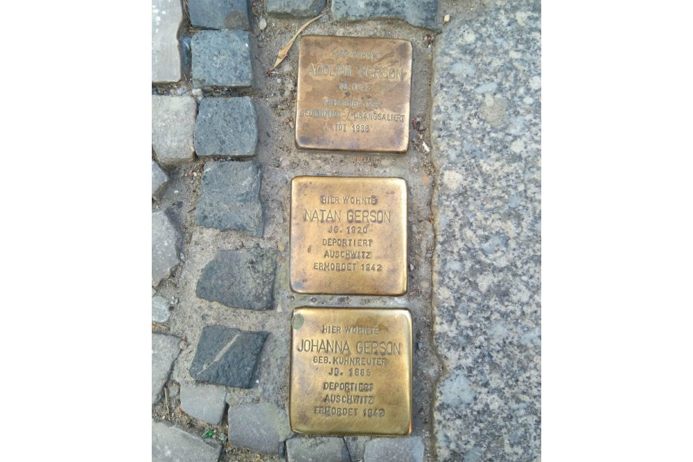 Stumbling Stones Tribseer Straße 22