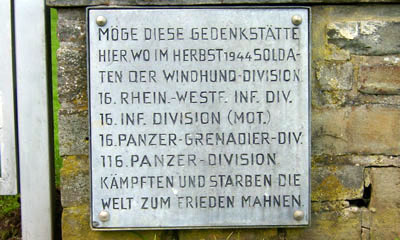 Memorial 116 Panzer Division 