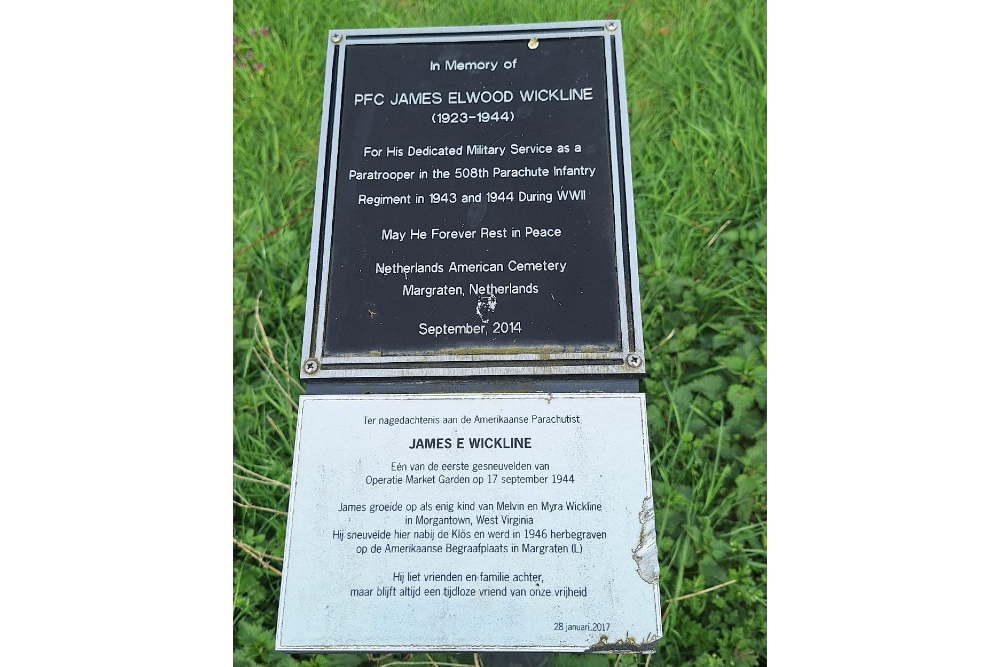 Gedenkteken James Elwood Wickline #3