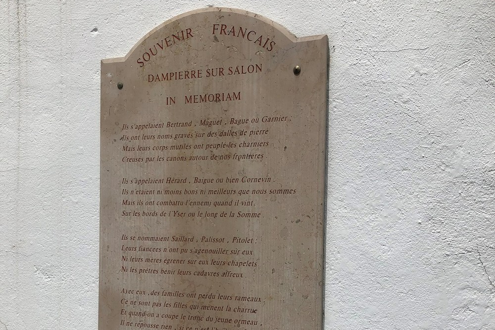 War Monument Dampiere-Sur-Salon #4