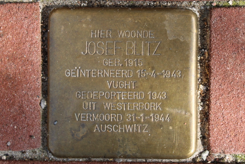 Stolperstein Joan Melchior Kemperstraat 46