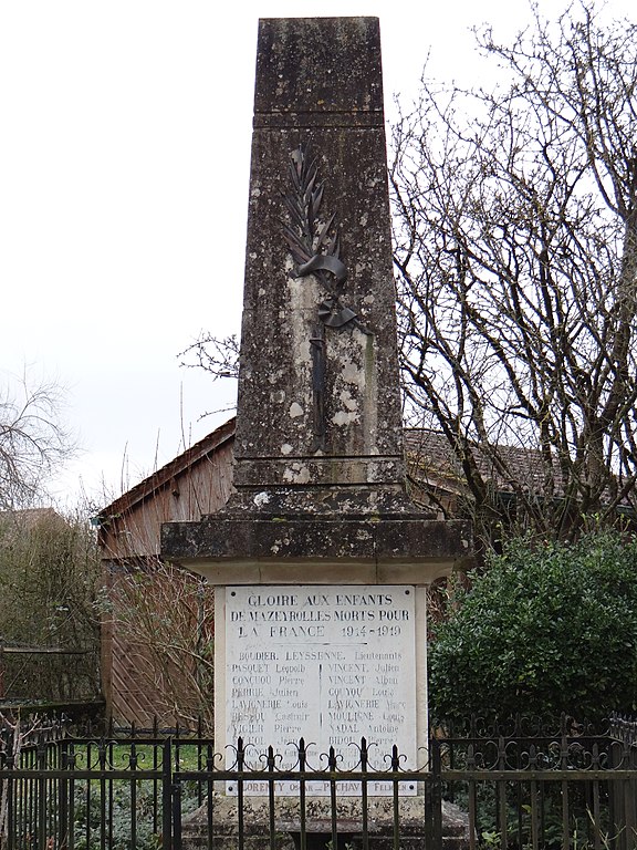 Monument Eerste Wereldoorlog Mazeyrolles #1