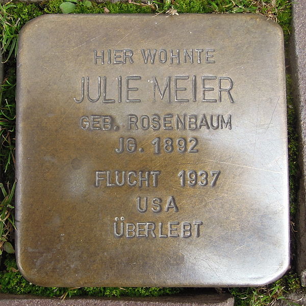Stolpersteine Obernstraße 39 #3
