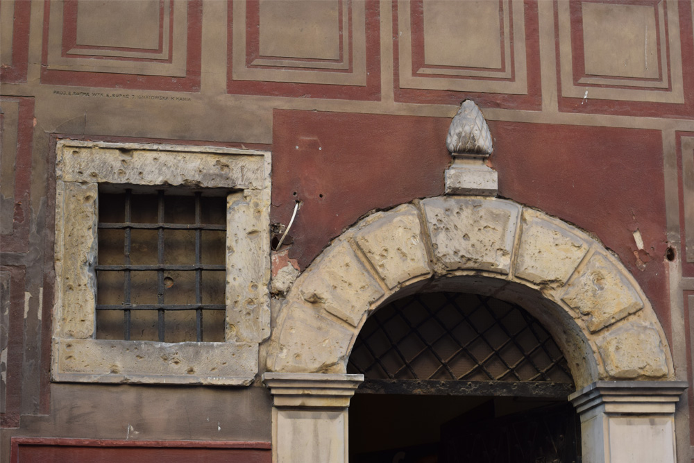 Bullet Impacts Old Town Warsaw