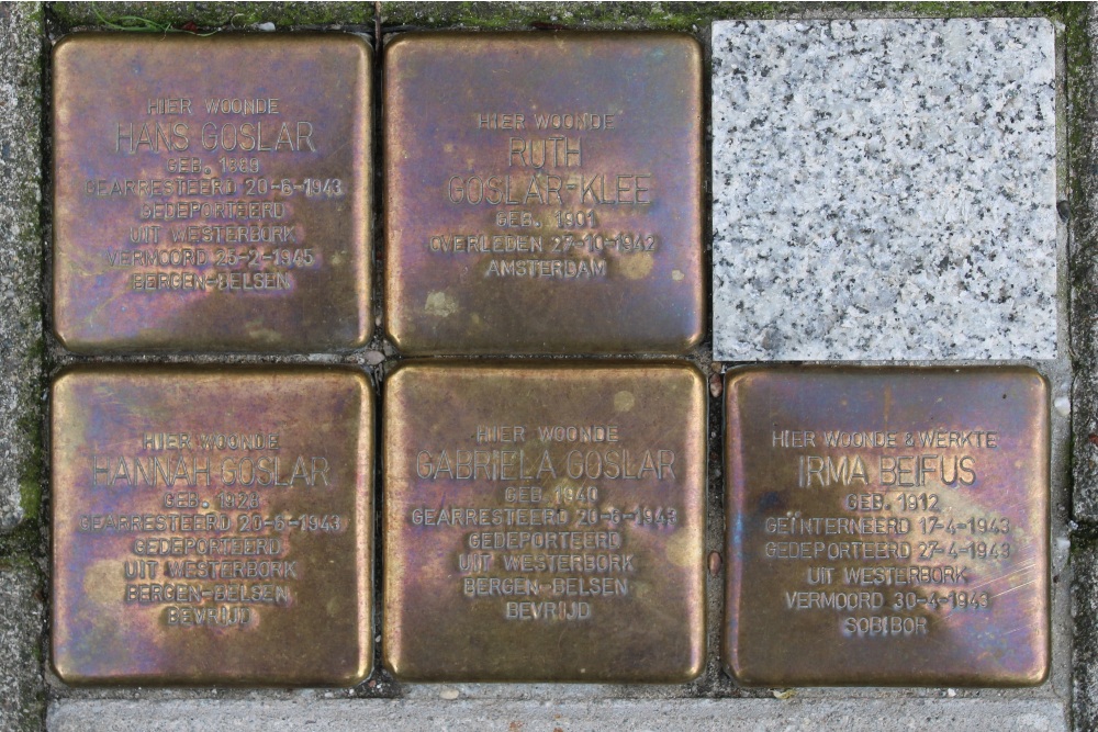 Stolpersteine Rooseveltlaan 16