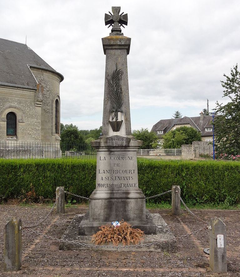 Monument Eerste Wereldoorlog Landricourt #1