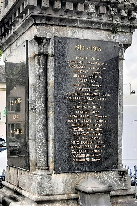 Oorlogsmonument Lestelle-Bétharram #4