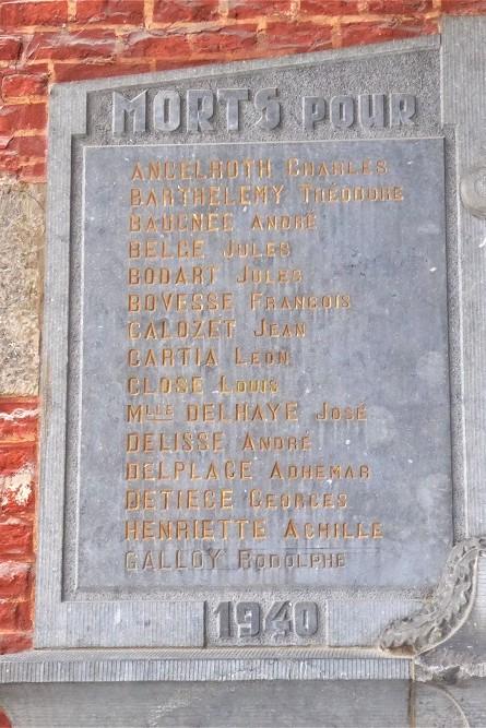Memorial to Former Students of Royal Athenaeum Namur #3
