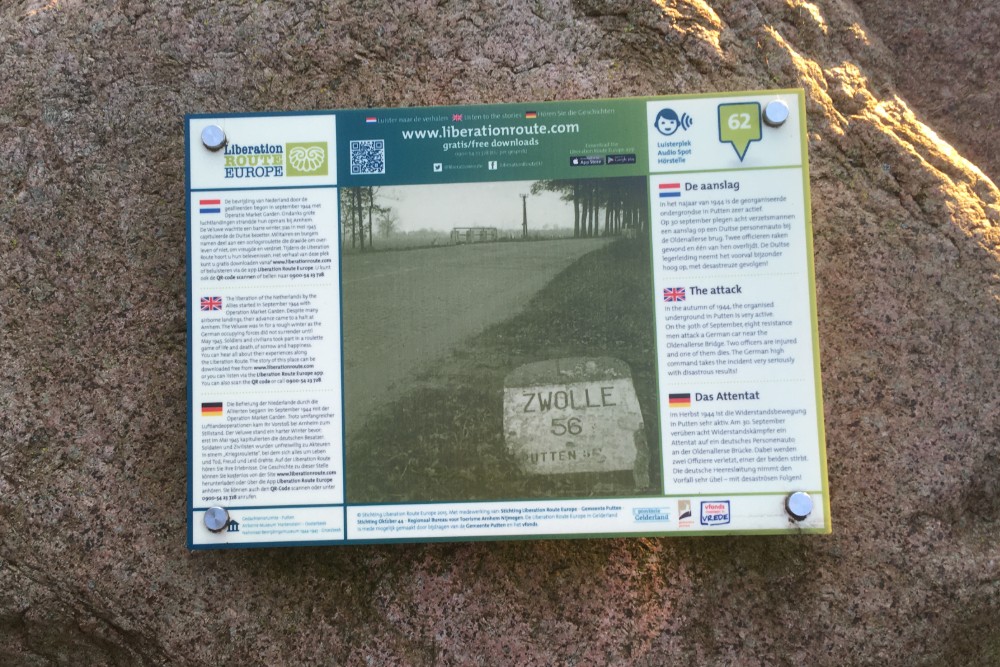 Former Road Marking & Location Attack 30-09-1944 Putten #1