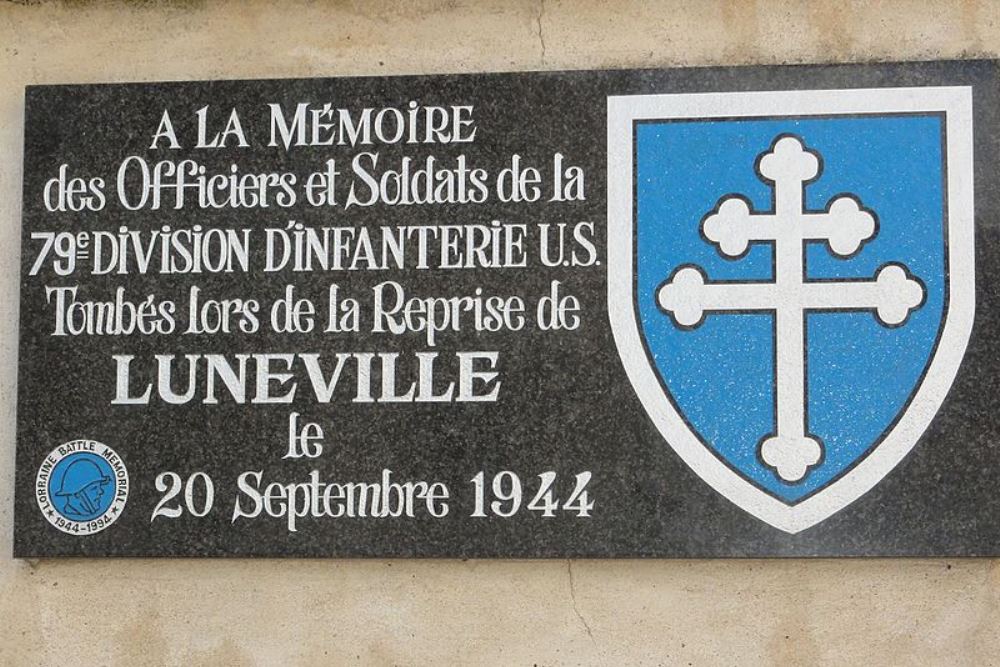 Verzetsmonument Lunville & Gedenkteken 79th US Infantry Division #2