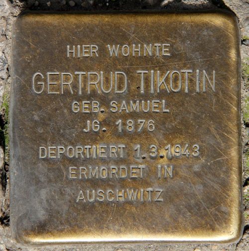 Stolperstein Sanderstrae 28