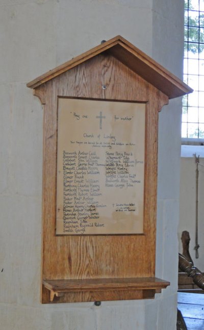 War Memorial Lindsey Church