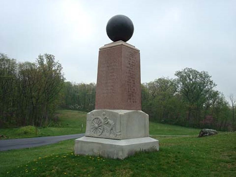 Monument 5th Maine Artillery - Stevens' Battery