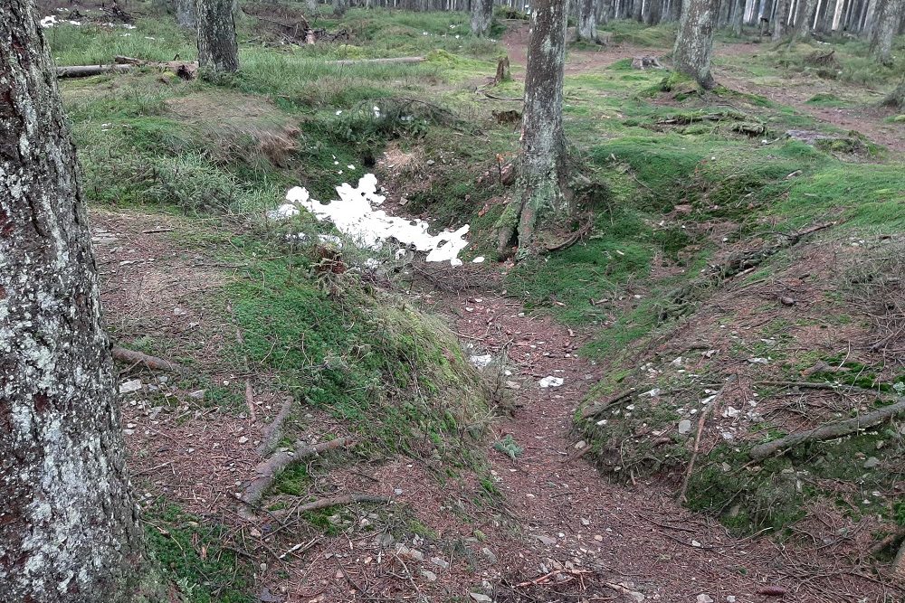 Memorial Site Hasselpath Position 4. German Headquarters and CP #3