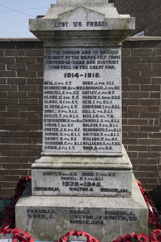 War Memorial Howden-le-Wear #3