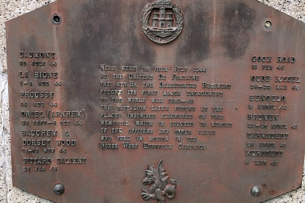 Monument 5th Battalion Dorsetshire Regiment #2