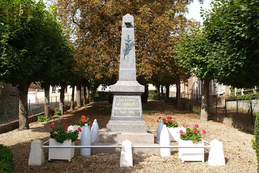 Oorlogsmonument Sergines