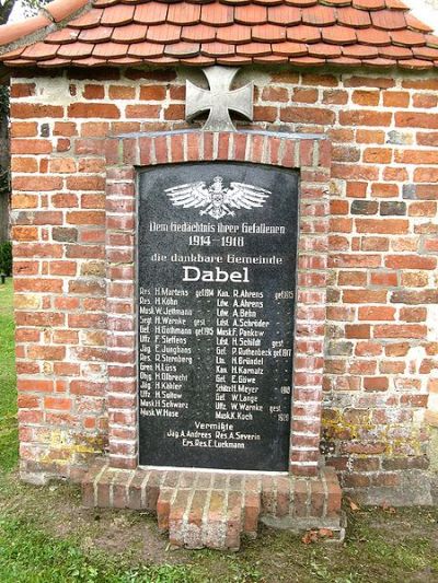 Oorlogsmonument Dabel