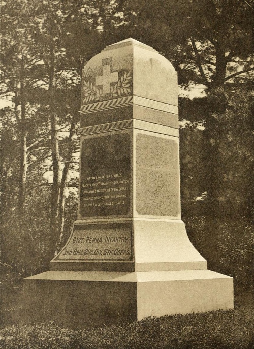 Monument 61st Pennsylvania Infantry