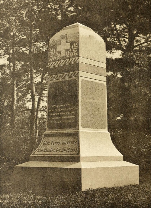 Monument 61st Pennsylvania Infantry #1