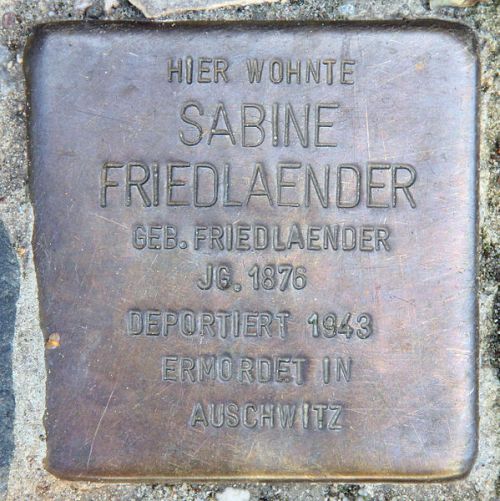 Stolpersteine Windscheidstrae 37 #2