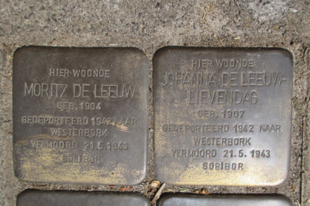 Stolpersteine Feiko Clockstraat 185 #2