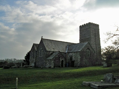 Oorlogsgraf van het Gemenebest St Michael Caerhays Churchyard