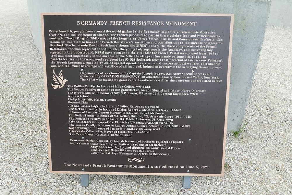 Normandy French Resistance Monument  -  Ste-Marie-du-Mont #2