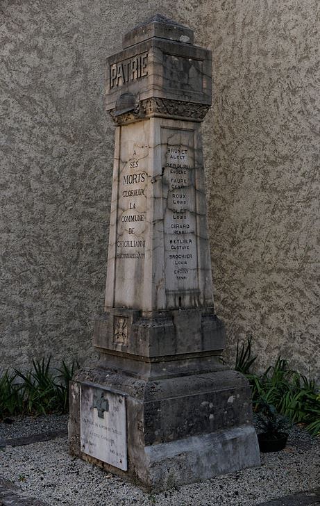 Monument Eerste Wereldoorlog Chichilianne #1