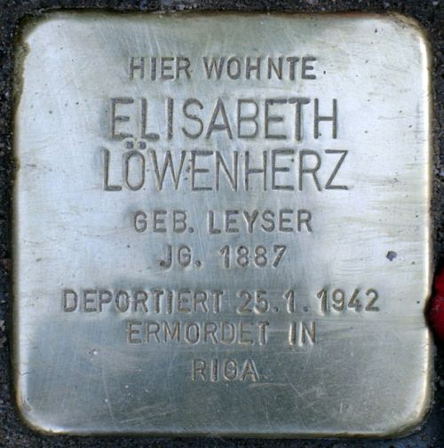 Stolpersteine Stierstrae 4 #2