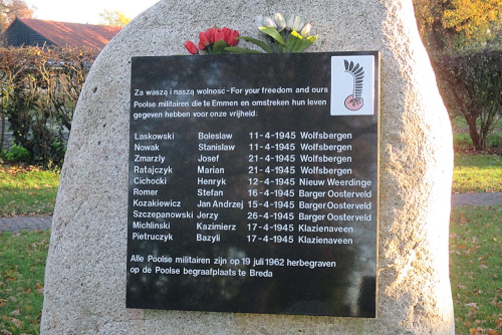 Monument 1e Poolse Pantserdivisie Emmen #4