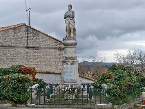 Oorlogsmonument Vachères #1