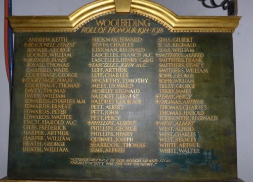 Roll of Honour All Hallows Church #1