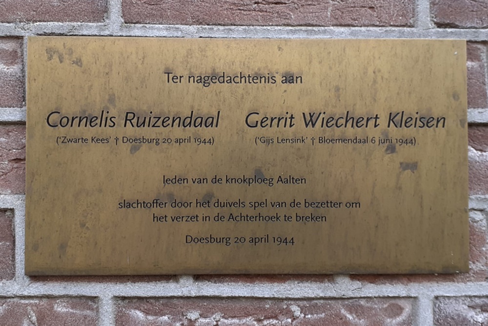 Memorial Ruizendaal and Kleisen