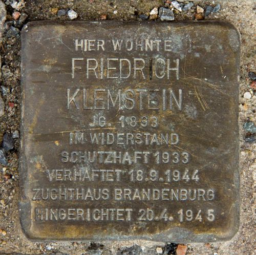 Stolperstein Gotzkowskystraße 35