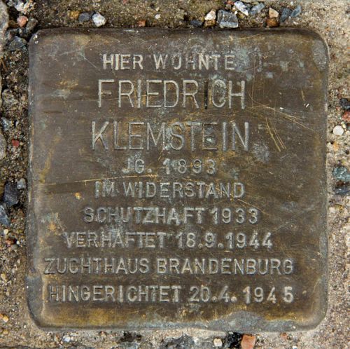 Stolperstein Gotzkowskystrae 35 #1